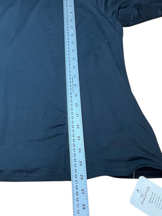 FABLETICS Black Mock Neck Long Sleeve Top w Thumbholes Back Zip Pocket Sz 1X NWT - Picture 7 of 11